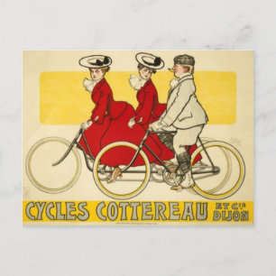 fietsen Cottereau door René Vincent Briefkaart