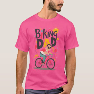 Fietsen DAD op de fiets Vaderdag T-shirt