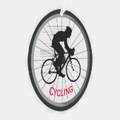 Fietsen Design Papier Ornament Kaart (Rechts)