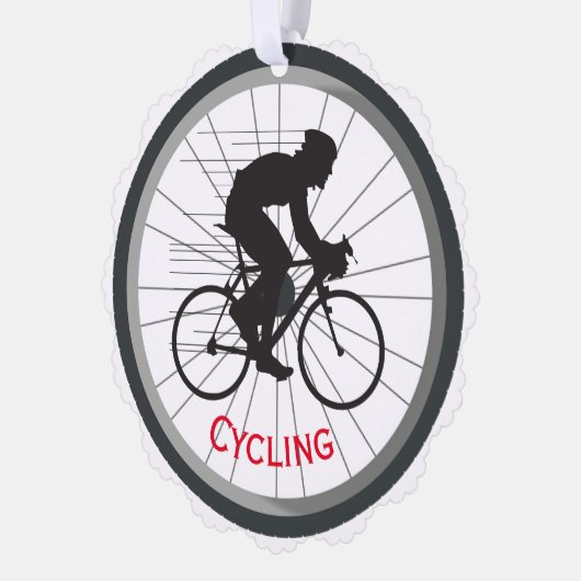 Fietsen Design Papier Ornament Kaart (Links)