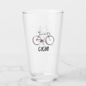 Fietsen drink glasbier glas (Achterkant)