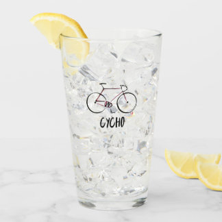 Fietsen drink glasbier glas