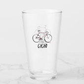 Fietsen drink glasbier glas (Voorkant)