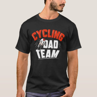 Fietsen Droom Vader Vaderdag Daddy retro T-shirt