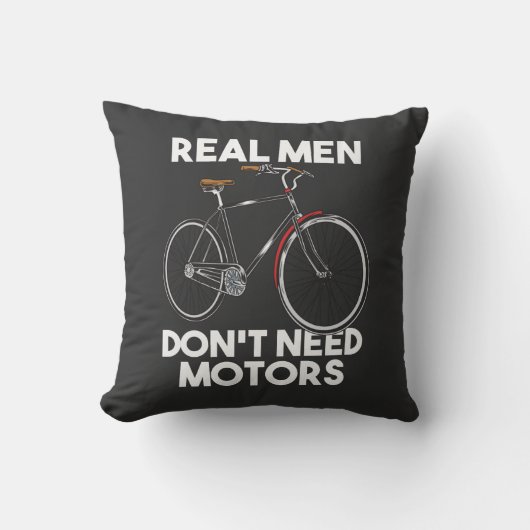 Fietsen - Echte mannen hebben geen motor nodig Kussen (Voorkant)