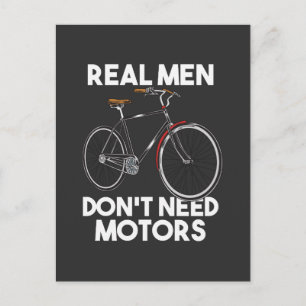 Fietsen - Echte Mannen hebben geen motoren nodig Briefkaart