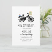  fietsen Eeuwse Cake Floral Kaart (Staand voorkant)