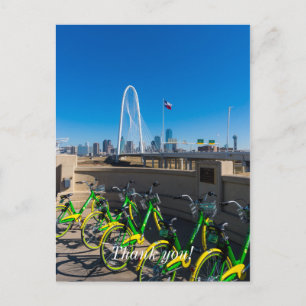 Fietsen En Dallas Briefkaart