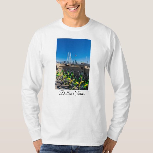 Fietsen en Dallas T-shirt (Voorkant)