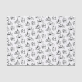  fietsen en driewielers tissuepapier