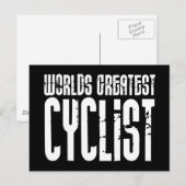 Fietsen en fietsers werven de grootste fietser briefkaart (Voorkant / Achterkant)