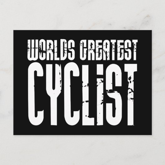 Fietsen en fietsers werven de grootste fietser briefkaart (Voorkant)