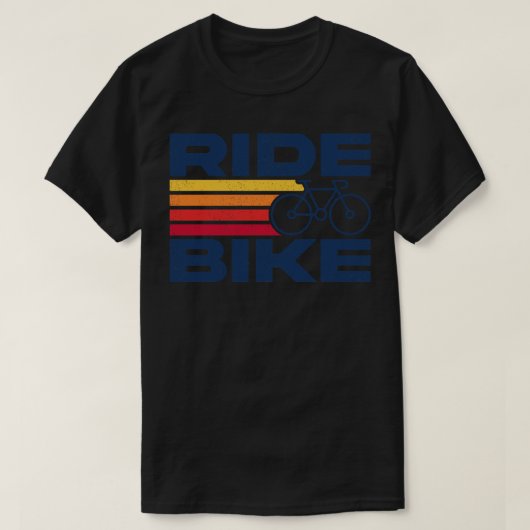 Fietsen en genieten van de rit t-shirt (Design voorkant)