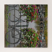 Fietsen en grachten in Amsterdam - 20x20 676 pc Legpuzzel (Horizontaal)