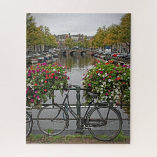Fietsen en kanalen in Amsterdam - 16 x 20 - 520 st Legpuzzel