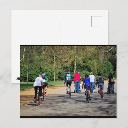 Fietsen en kinderwagens briefkaart (Voorkant / Achterkant)