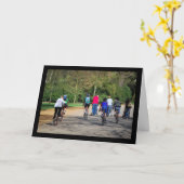 Fietsen en Kinderwagens Kaart (Gele Bloem)