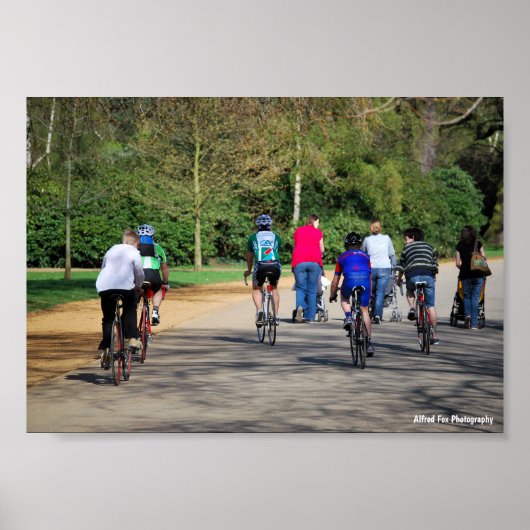 Fietsen en kinderwagens poster (Voorkant)
