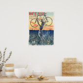 fietsen en kunstmeisjes Poster (Keuken)