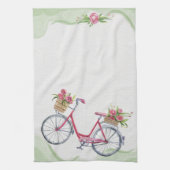 Fietsen en roze keukenhanddoeken (Verticaal)