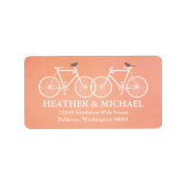 Fietsen en vogels: label retouradres (Voorkant)