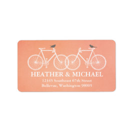 Fietsen en vogels: label retouradres