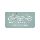 Fietsen en vogels: label retouradres (Voorkant)