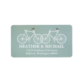 Fietsen en vogels: label retouradres