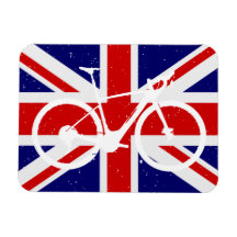 Fietsen enthousiast Britse vlag