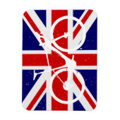 Fietsen enthousiast Britse vlag Magneet (Verticaal)