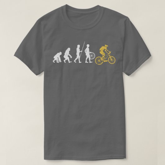 Fietsen Evolutie Fietser Fietser T-shirt (Design voorkant)