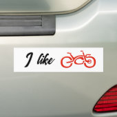 Fietsen Fahrrad Velo - sticker / Autoaufkleber (Op auto)