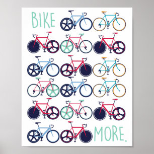 Fietsen Fiets Meer Bike Wielrennen Wielrenner Mtb Poster