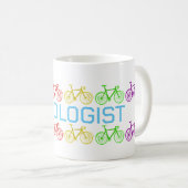 Fietsen, fiets, racefiets, fietser, fietser koffiemok (Voorkant rechts)