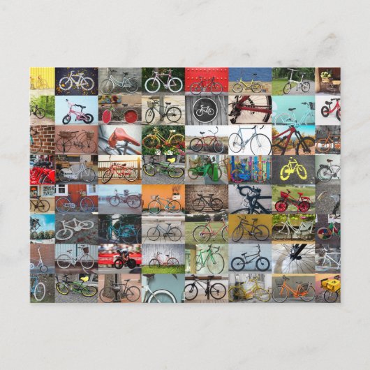 Fietsen Fietsen Collage Briefkaart (Voorkant)