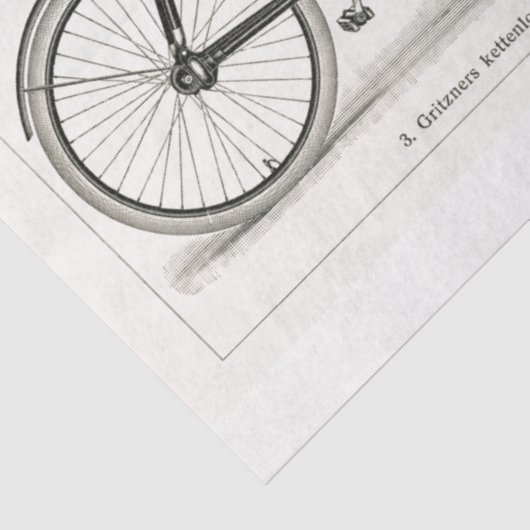  Fietsen Fietsen Ephemera Decoupage Tissuepapier (Detail)