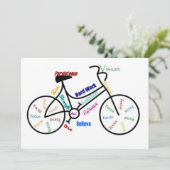 Fietsen, Fietsen, Fietsen, Fietsen, Motivatie Uitn Kaart (Staand voorkant)