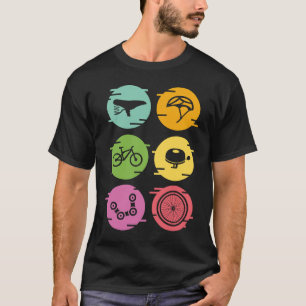 Fietsen, fietsen, fietsonderdelen, fietser, fiets t-shirt
