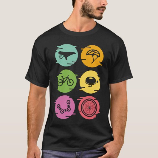 Fietsen, fietsen, fietsonderdelen, fietser, fiets t-shirt (Voorkant)