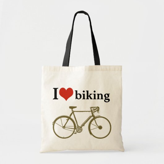 fietsen, fietsen, liefdesfietsen tote bag (Voorkant)