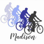 Fietsen Fietsen Sport Aangepaste naam Sticker (Voorkant)