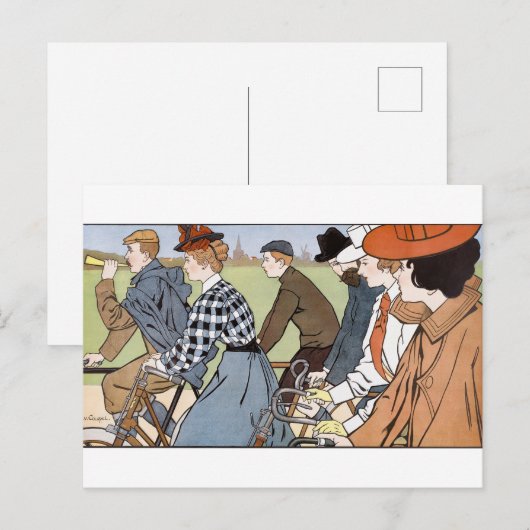 Fietsen, Fietsen, Van Caspel Briefkaart (Voorkant / Achterkant)