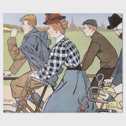 Fietsen, Fietsen, Van Caspel Cadeaupapier (Vlak)