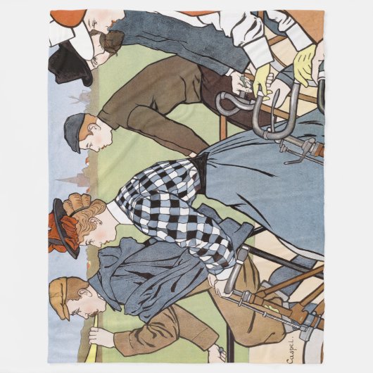 Fietsen, Fietsen, Van Caspel Fleece Deken (Voorkant)