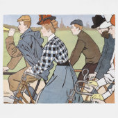 Fietsen, Fietsen, Van Caspel Fleece Deken (Voorkant (Horizontaal))