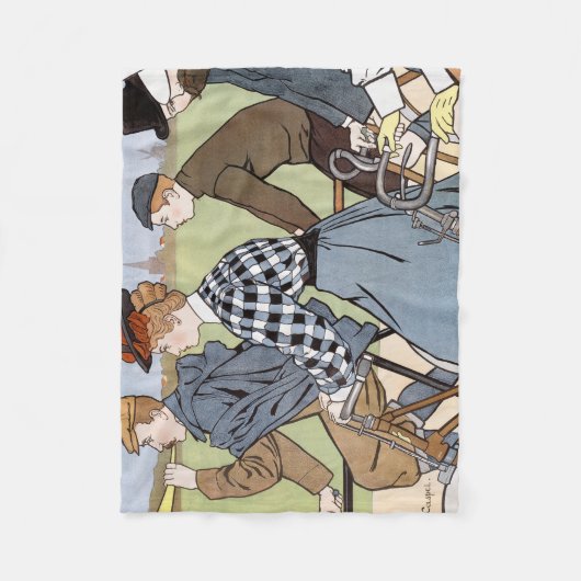 Fietsen, Fietsen, Van Caspel Fleece Deken (Voorkant)