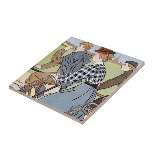 Fietsen, Fietsen, Van Caspel Tegeltje (Zijkant)