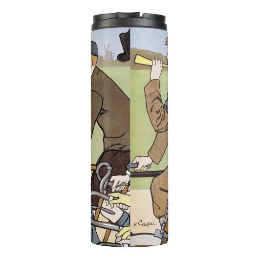 Fietsen, Fietsen, Van Caspel Thermosbeker (Achterkant)