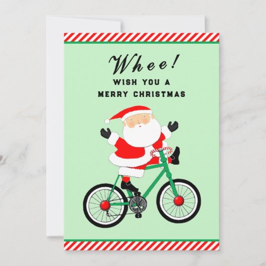 Fietsen Fietser Feestdagenkaart (Voorkant)