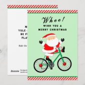 Fietsen Fietser Feestdagenkaart (Voorkant / Achterkant)
